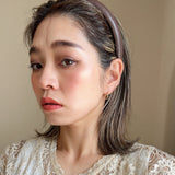 Slender Headband Eco Brown Leather No Studs