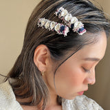 Denim Purple Hair Clip