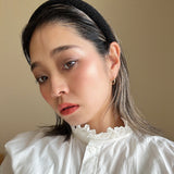 Slender Headband Black Lame No Studs