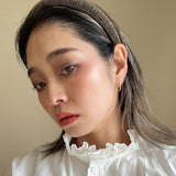 Slender Headband Gold Lame No Studs