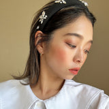 OG Headband Black Silver Studs