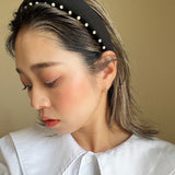 OG Headband Black Side Pearl