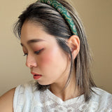 Slneder Headband Deep Green No Studs