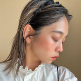 Narrow Headband Black Ribbon