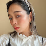 Narrow Headband Grey Ribbon