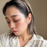 Narrow Studs Headband Purple Pearl