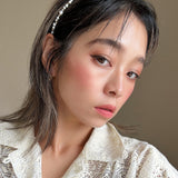 Narrow Studs Headband Black Pearl Mix