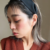 Wide Headband Black Nylon