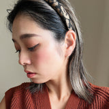 Slender Headband Brown Leopard No Studs