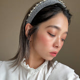 OG Headband Silver Lame Studs