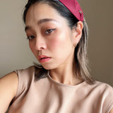 Wide Headband Red Nylon