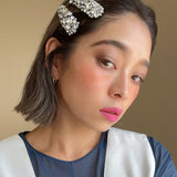Hair Pin Full Silver Studs