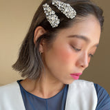 Hair Pin Full Silver Studs