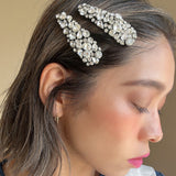 Hair Pin Full Silver Studs