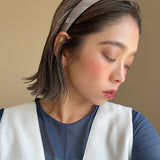 Slender Headband Red Mix Check