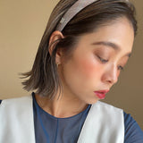 Slender Headband Red Mix Check
