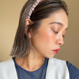 Tight Headband Pink Tweed