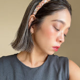 Tight Headband Brown Tweed