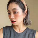 Slender Headband Brown Tweed