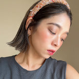 Slender Headband Brown Tweed