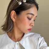Metal Silver Ball Hair Pin