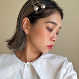 Metal Silver Ball Hair Pin