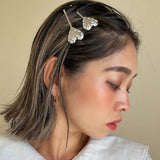 Metal Silver Heart Studs Hair Pin