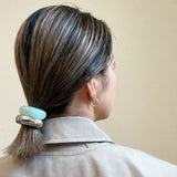 Double Silver Green Ring Pony