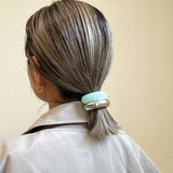Double Silver Green Ring Pony