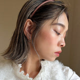Shiny Brown Tight Headband No Studs