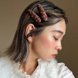 Shiny Brown Hair Pin