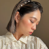 Gold Metal Pearl Headband