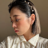 Gold Metal Pearl Headband
