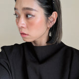 Narrow Studs Headband Black lill Gold