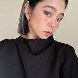 Narrow Studs Headband Black lill Silver