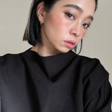 Wide Headband Brown Rib-Knit