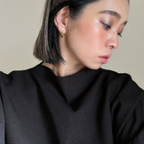 Wide Headband Brown Rib-Knit