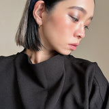 Wide Headband Navy Rib-Knit