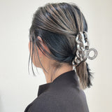 Silver Chain Hair Clip