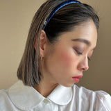 Tight Headband Velour Navy