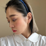 Tight Headband Velour Navy