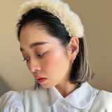 White Fur Headband
