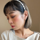 Silver Clear Studs Headband