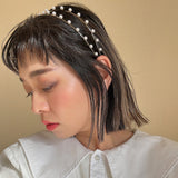 Gold Pearl Line Headband