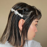 White Flower Barrette