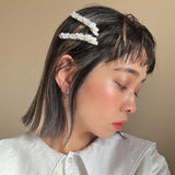 White Bijou Hair Clip (2pcs)
