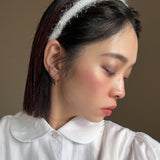 Tight Headband White Shaggy