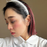 Tight Headband White Shaggy