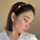 Gold Mix Rainbow Studs Headband