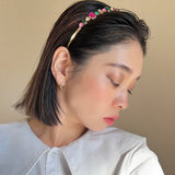 Gold Rainbow Studs Headband